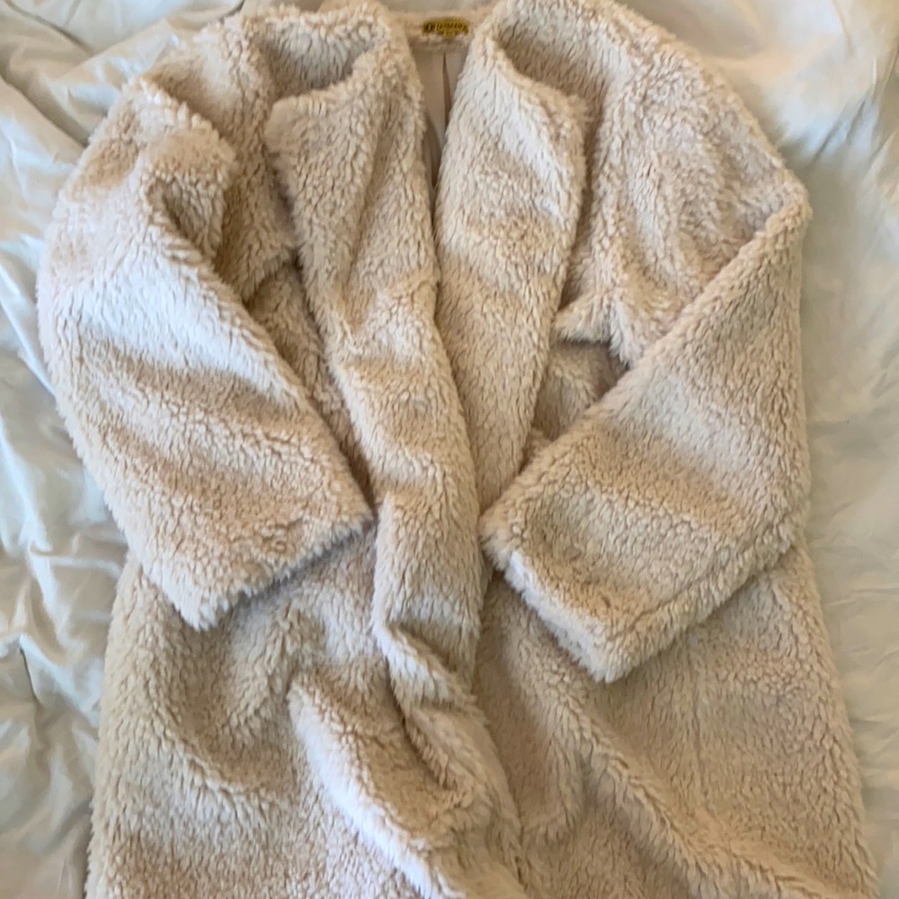 Soft, Cream Colored oversized Coat